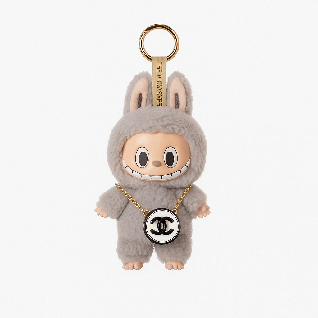 👜 Mini CC Round Bag for 17cm Dolls – Luxury Style Crossbody Chain Accessory