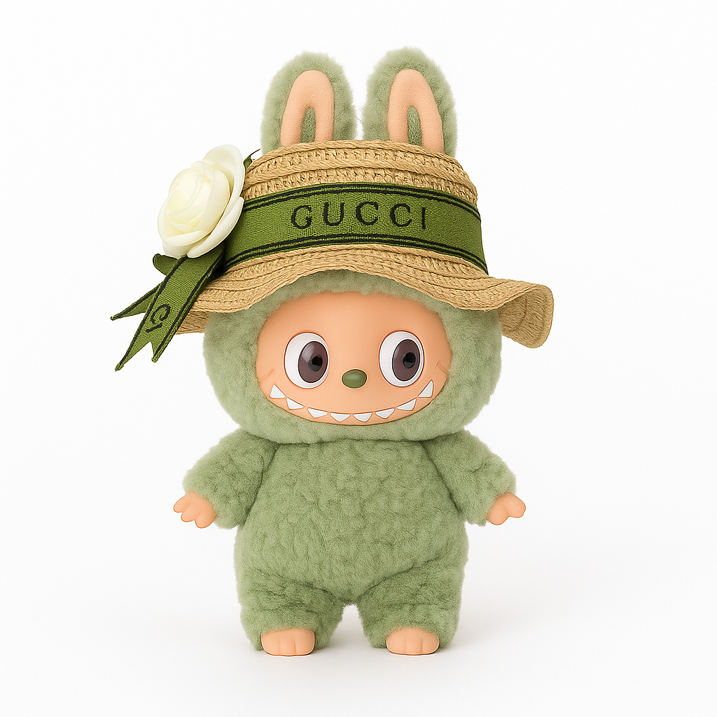 💚 G-Inspired Mini Straw Hat for Dolls
