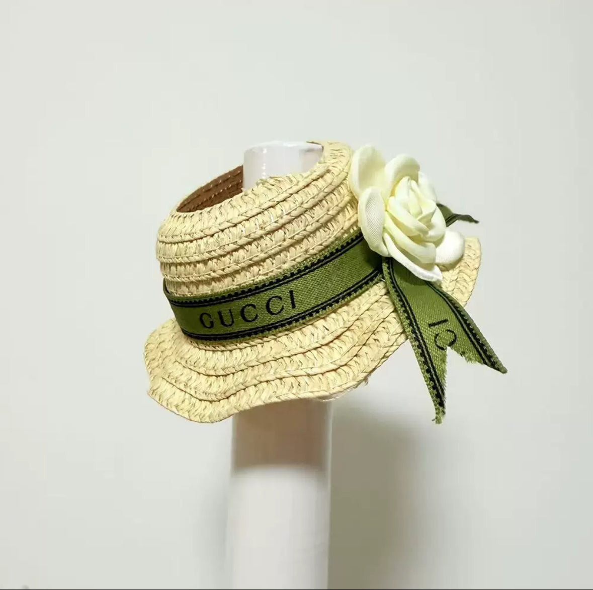 💚 G-Inspired Mini Straw Hat for Dolls