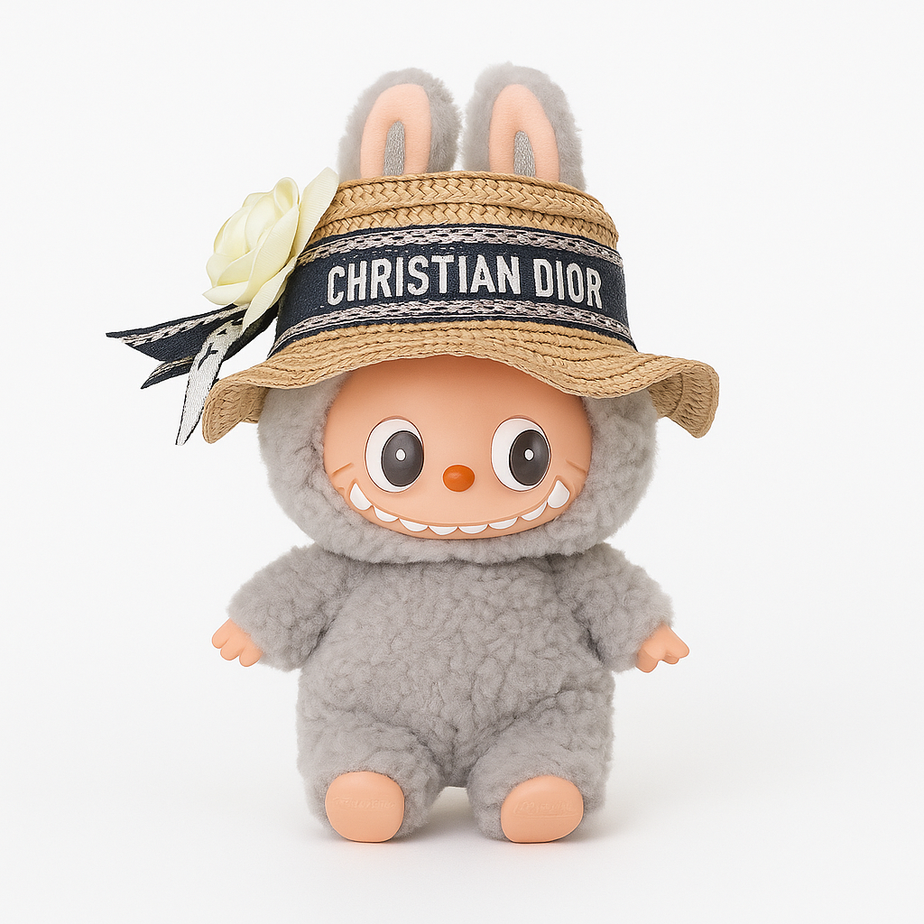 🩶CHRISTIAN -Inspired Mini Straw Hat for Dolls